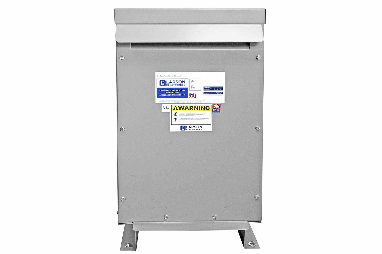 15 kVA 3PH DOE Transformer, 208V Delta Primary, 240V/120 Delta Secondary, N3R, Ventilated, 60 Hz