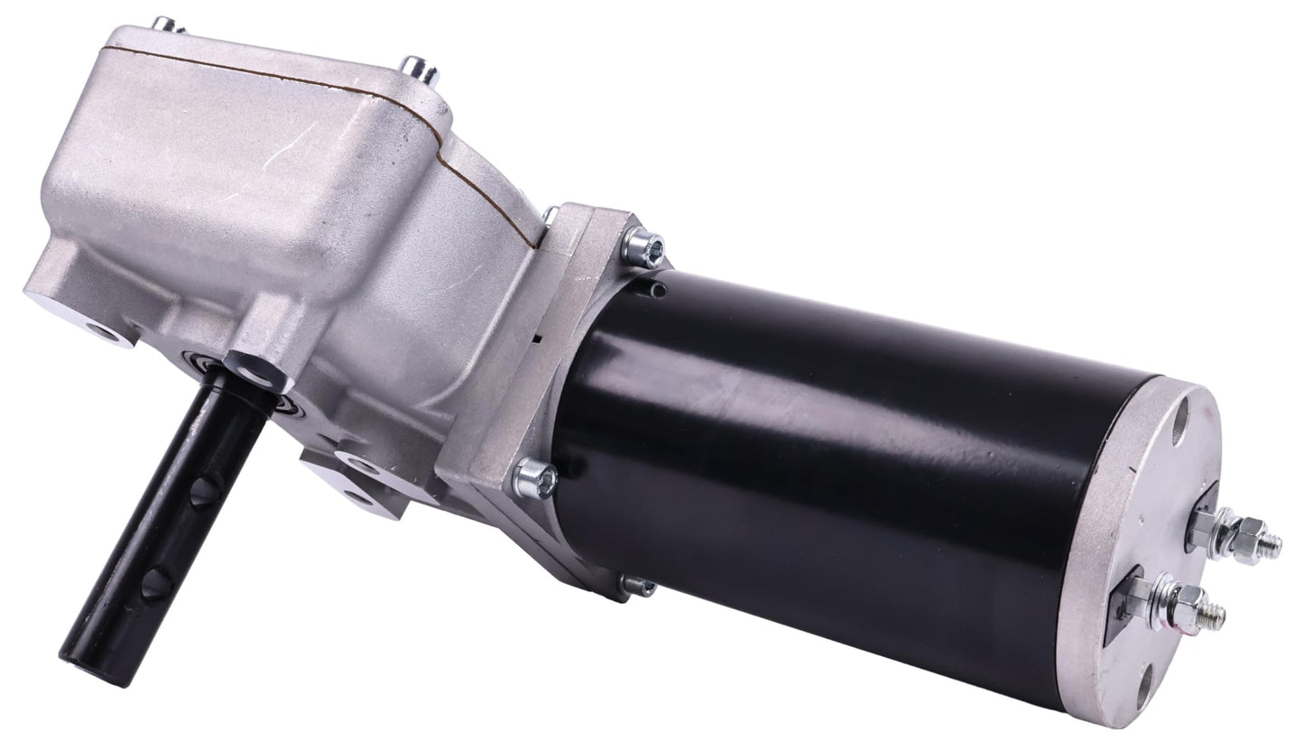 Solarhome 12V 1.2 HP 40 RPM 90:1 900 Watt Dump Truck Roll Tarp Motor with Chrome Cover