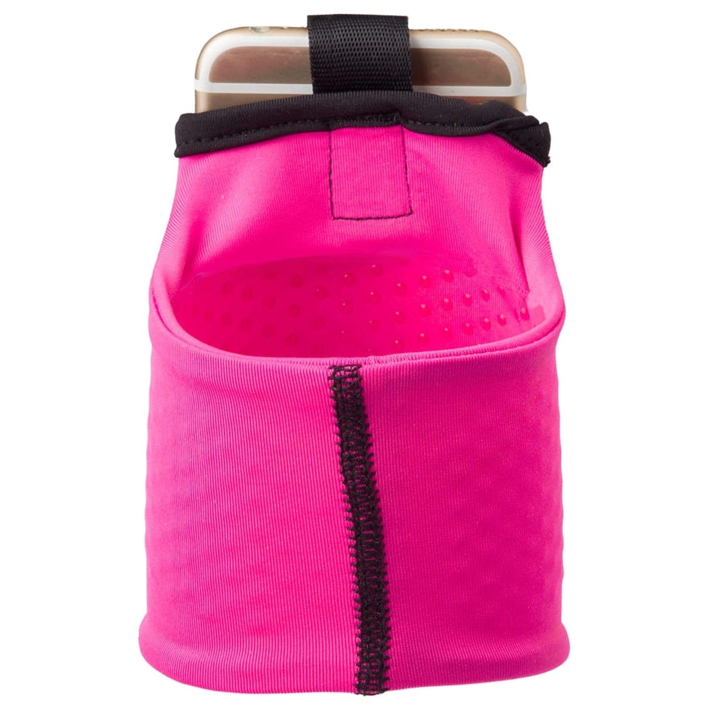 Sprigs Armband for iPhone 11/x/xr/8/7 Plus, Galaxy S10/S9, Google Pixel 4. Lightweight & Comfortable Running Armband, Stretches to Fit All Phones with Case - Hot Pink, Medium