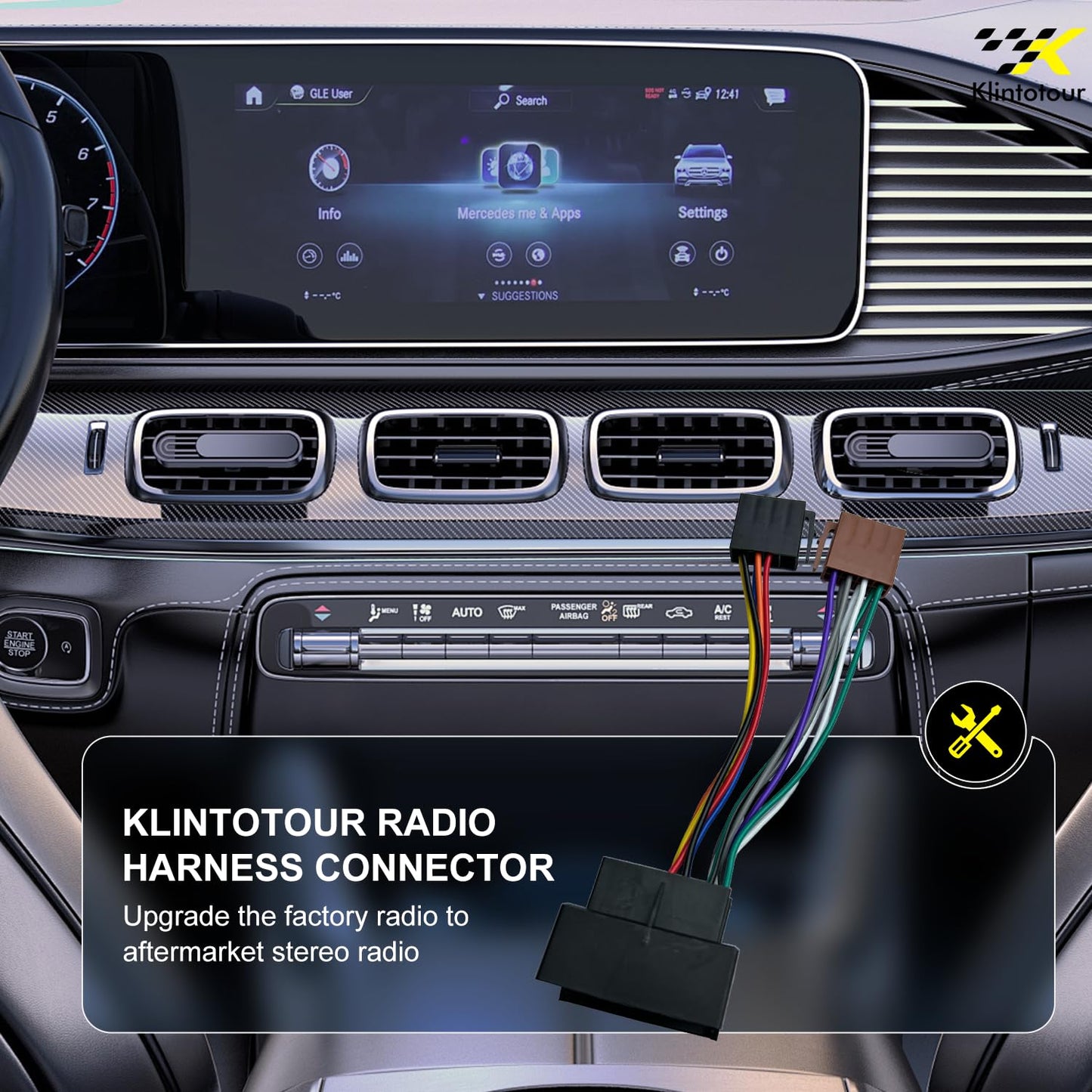 2003-2017/VM 2006-2015/BMW/Mercedes-Benz, 3 5 F-150 F-250 Aftermarket Radio Wiring Harness Compatible with Ford