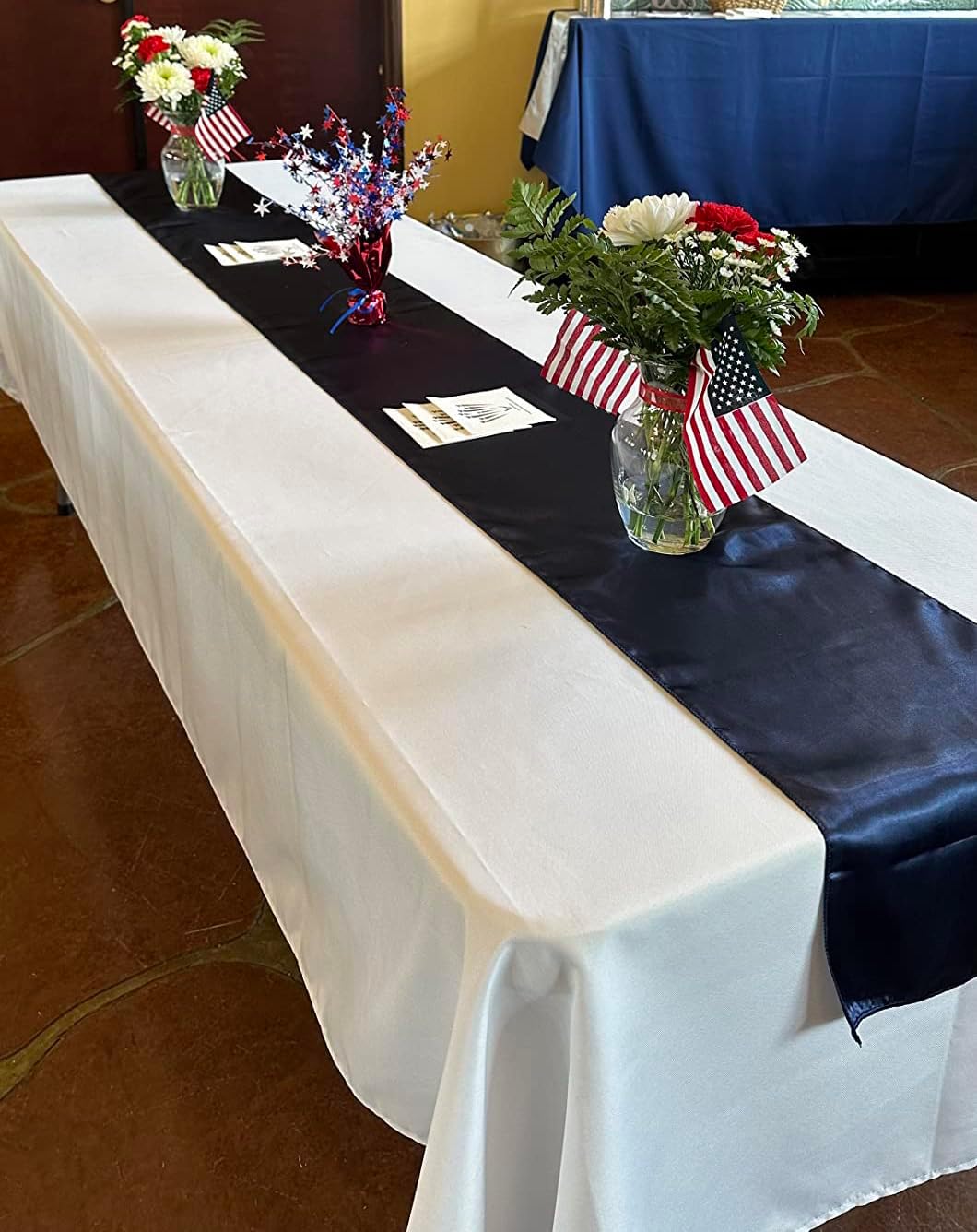 Skiennix Gold Table Runners - 12 X 108 Inches Satin for Weddings, Parties & Events | 10 Pack