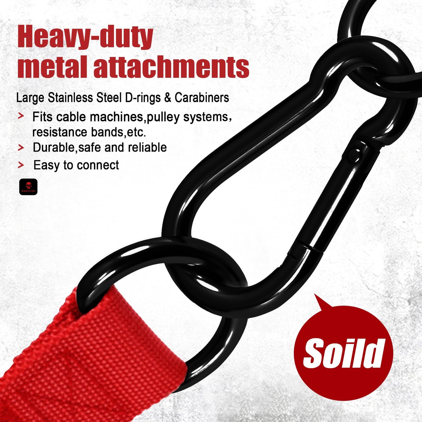 Obbilenc Heavy Duty Gym Workout Handles - Strong, Non-Slip & Comfortable Rubber Exercise Grip Attachments, Replacement Fitness Equipment Accessorys for Cable Machine, LAT Pulldown and Resistance Band