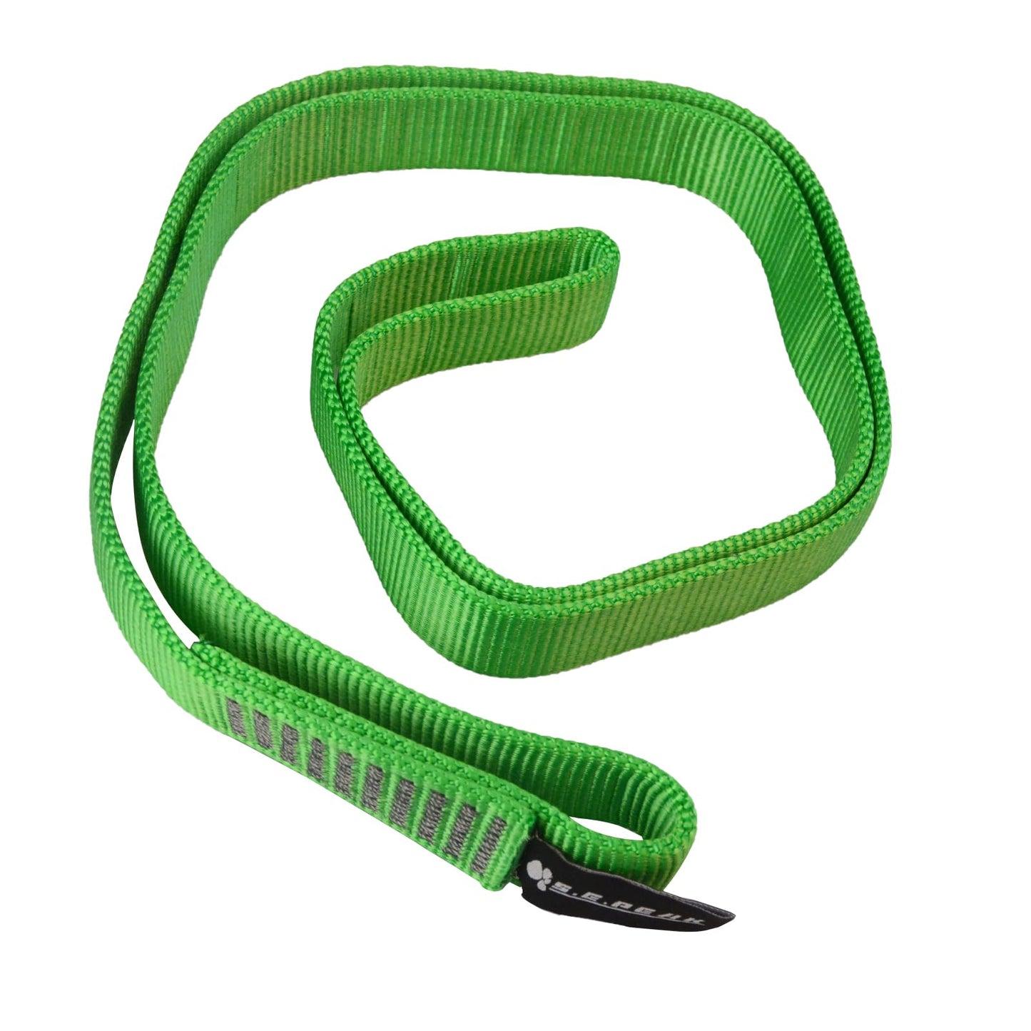 SEPEAK 25mm Nylon Tubular Webbing 1-Inch, 29KN/6520 lbs, Sturdy Sewn Strap for Arborist,Climbing,Positioning,Rigging, Ziplining, Anchoring,Hanging,3pc,26inch,Green