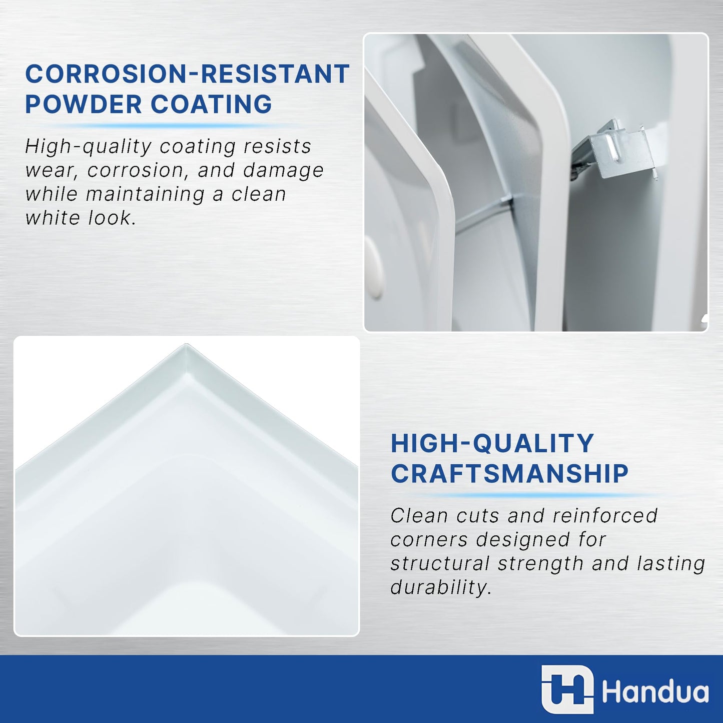 Fits 24x24 Steel T-Bar Drop Ceiling Grid | 2x2 Feet Lay in Steel Air Supply Diffuser with Round 8" [Neck Size] by Handua | 3 Cone | Drop Celing Vent | White | Outer Dimension: 23-3/4" x 23-3/4"