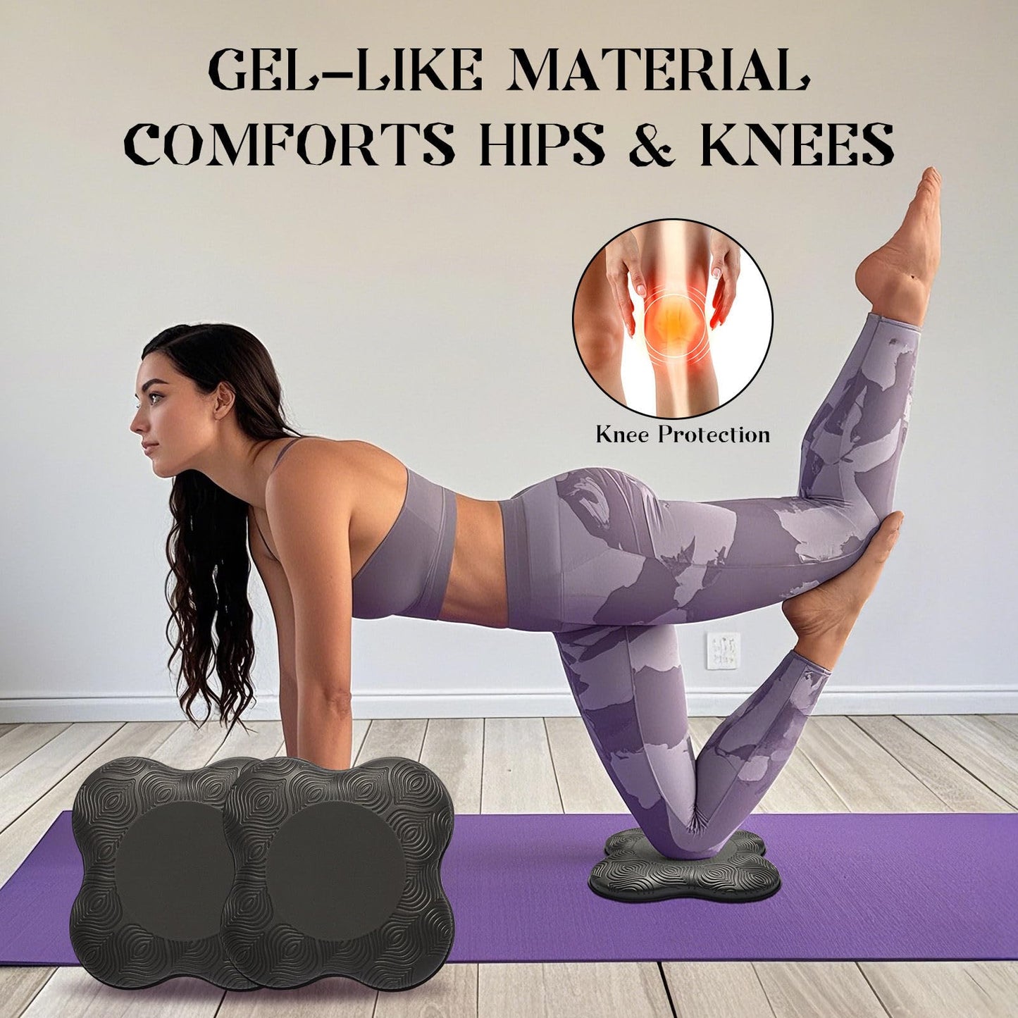 MBKHFLL 2 packs Yoga Knee Pad Cushion Extra Thick for Knees Elbows Wrist Hands Head Foam Pilates Kneeling pad Yoga Knee Cushion Thick Exercise Pads for Knees Elbows Wrist Hands Head Foam Pilates
