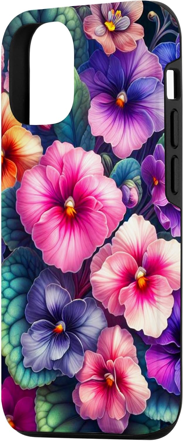 African Violet Flower Decor 13 iPhone African Violets House Plants Indoor Flower Garden Art Design Case