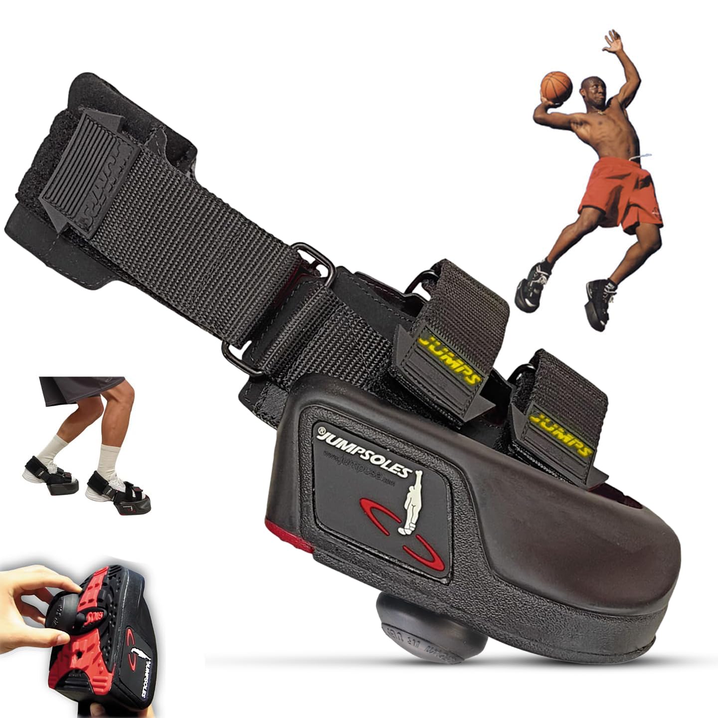 Jump Training System – Vertical Leap Speed & Agility Trainer Improves Foot & Ankle Strength Jump Shoes for Achilles & Plantar Fasciitis Relief – Small Sizes 5-7.5