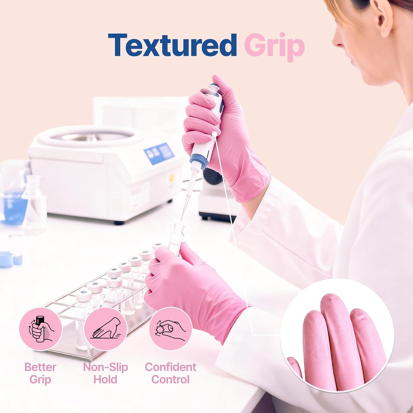 Schneider Nitrile Exam Gloves - 4-Mil Disposable Medical Gloves | Latex-Free & Powder-Free, Food Safe