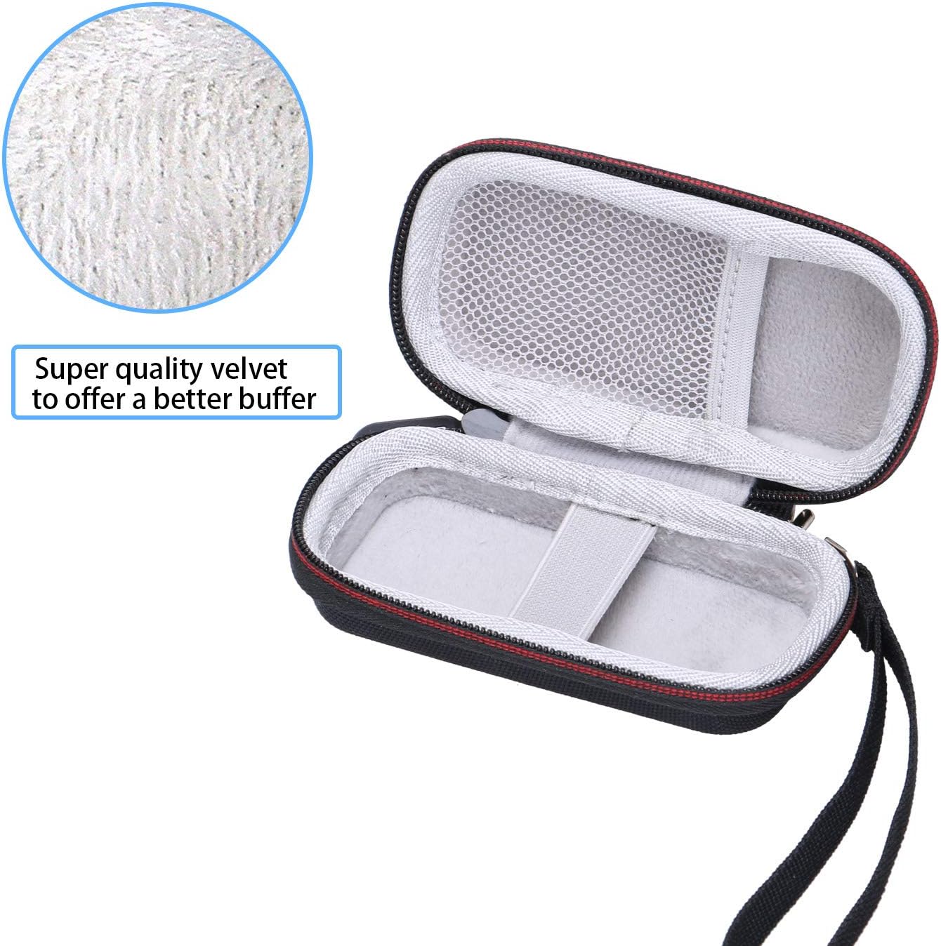 4.1"x2.1"x0.7"), LTGEM Case Compatible with Digital Voice Recorder Voice Activated Recorder(Inside: Black+Grey