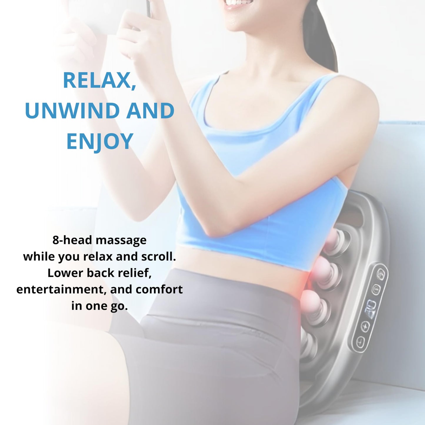 LEVILO 8 Head Massage Gun Deep Tissue for Neck, Shoulder, Back Massager – Massage Gun Deep Tissue for Muscle Recovery – Quiet, Portable & Powerful Full Body Tool – Ideal Gift for Men & Women