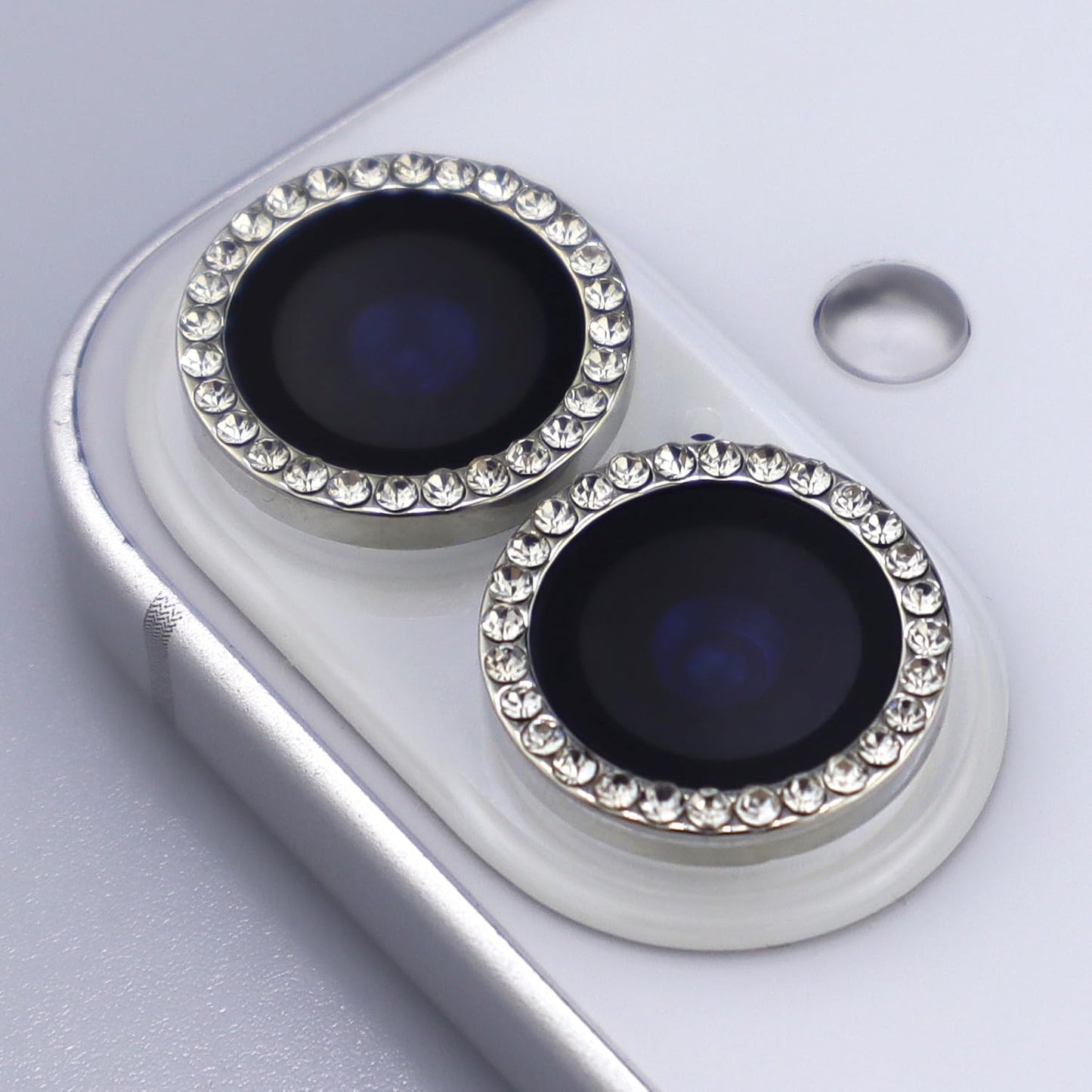 BONVAN 17 for iPhone Camera Lens Protector Bling Glitter Diamond Metal Crystal Tempered Glass Screen Accessories