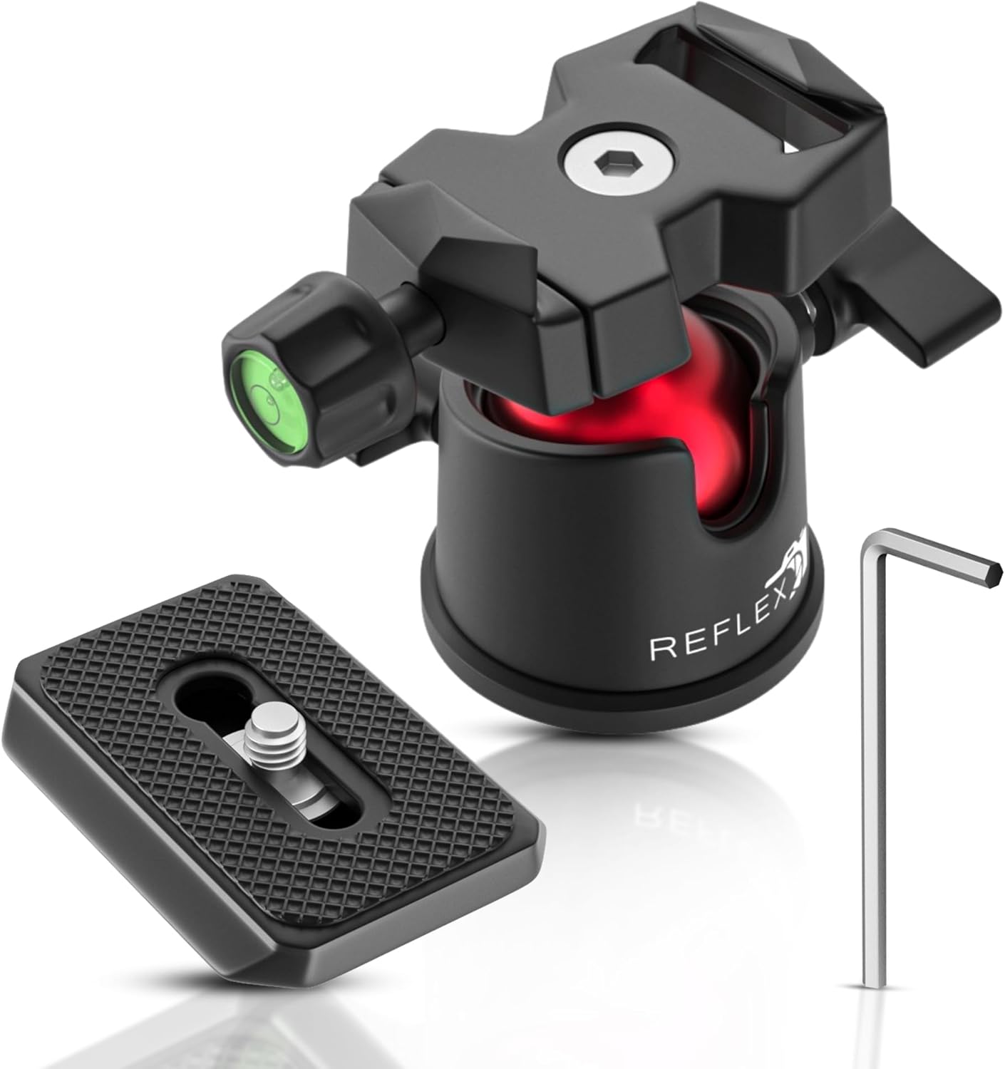Reflex Camera 9" 360 1/4"-20 5Kg Metal Mini Tripod Desktop Tripod with Ball Head and Screw for DSLR Cameras