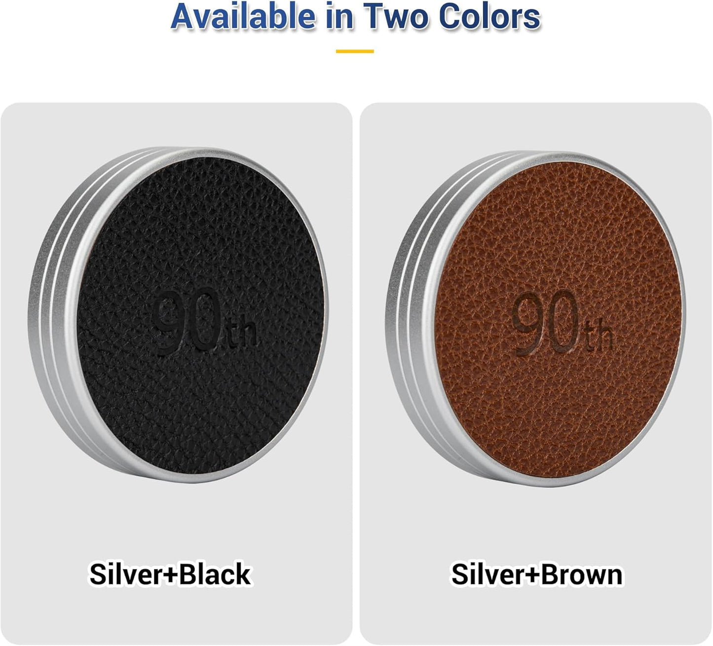 JJC Retro Leather Lens Cap for Fujifilm Instax Mini EVO, Brown Aluminum Anti-Dust Anti-Scratches Lightweight Camera