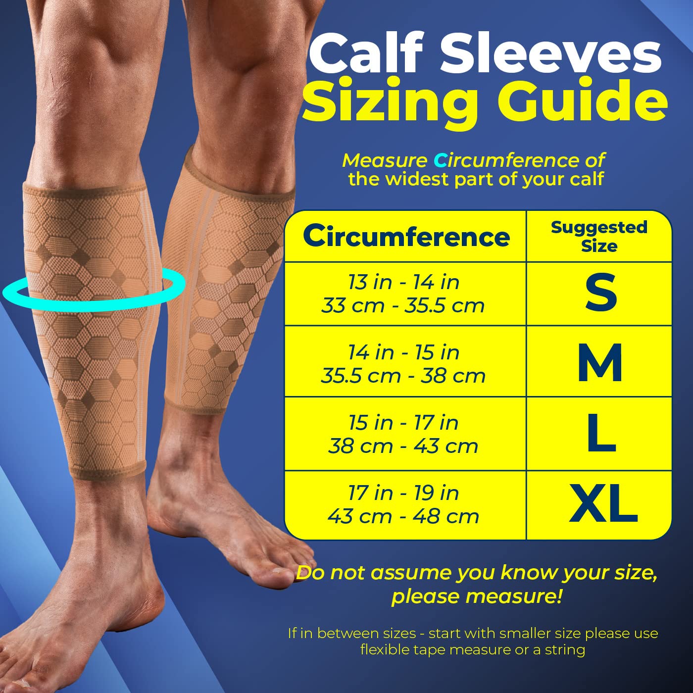 Sparthos Calf Compression Sleeves (Pair) – Leg Compression Socks for Men and Women – for Shin Splint, Calf Pain Relief, Air Travel Flight, Nurses, Maternity Basketball Football Soccer (Beige-L)