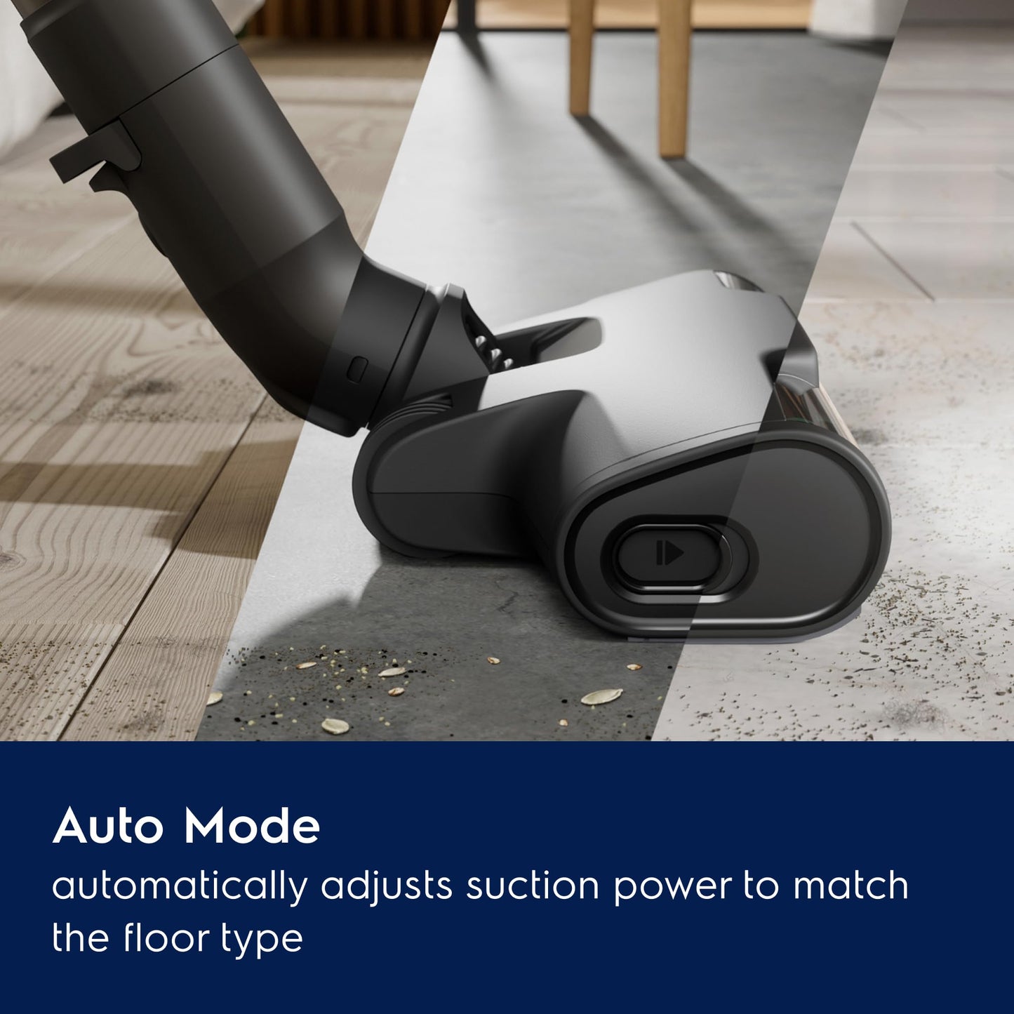 Electrolux Ultimate600 Cordless Stick Vacuum with PowerPro Bristle Nozzle and Larger Dust Bin Capacity, 50-Minute Run Time, 3 Power Modes, Denim Blue