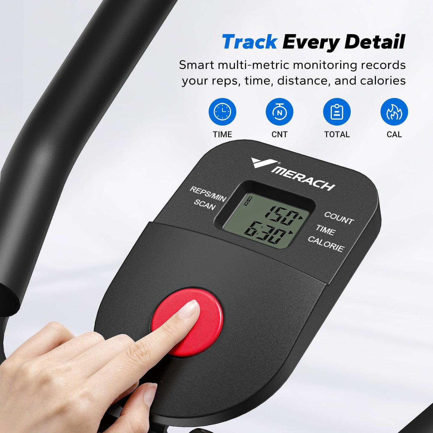 MERACH Ab Machine, Adjustable Ab Trainer Machine, AB Workout Equipment for Home Gym, Independent Dual Tracks for Mountain Climber, Foldable for Home Exercise, Load Capacity 440 LBS (Black)