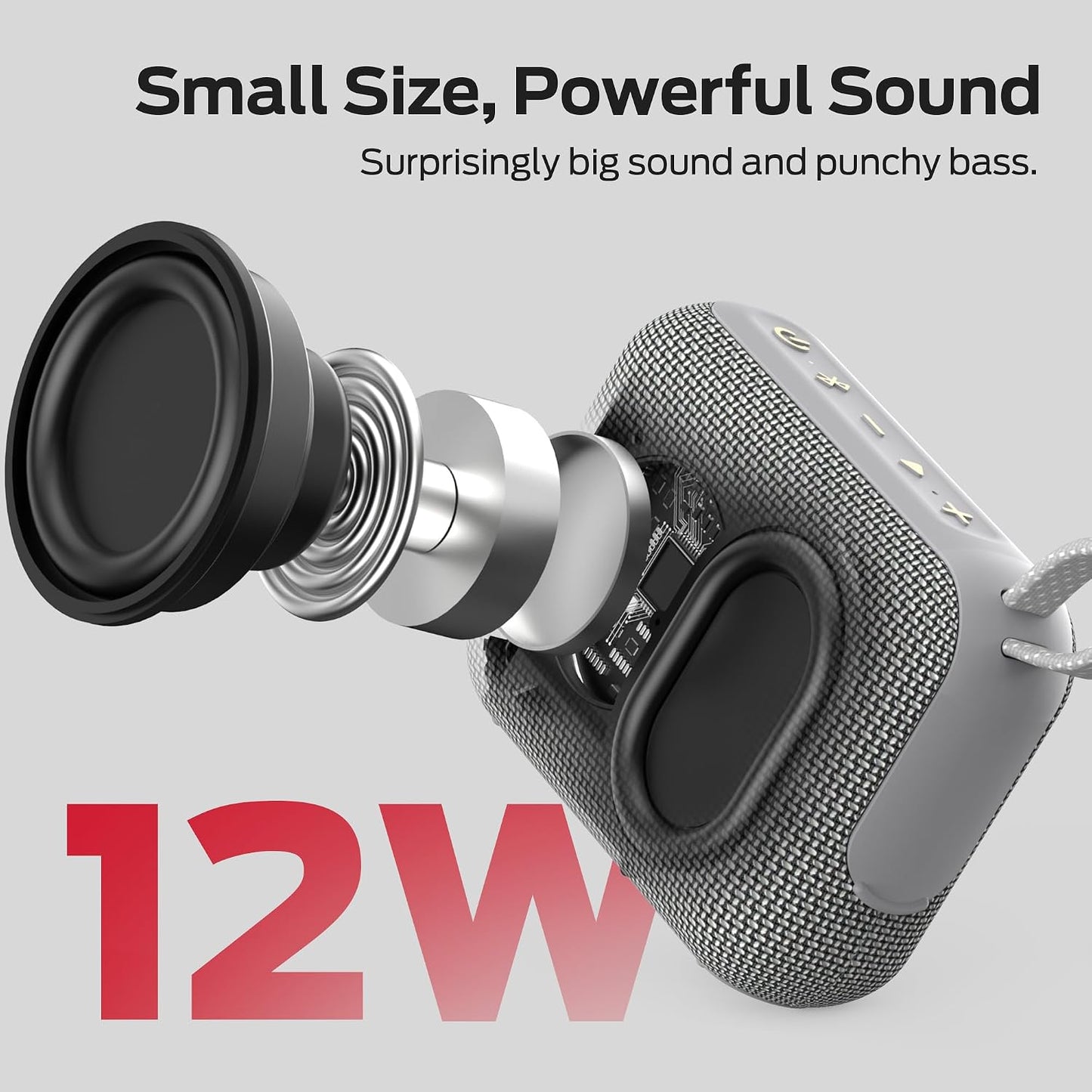 Monster 1 IP68 6.0, 20H Cube Portable Bluetooth Speaker, Waterproof, Bluetooth Playtime, Powerful Stereo Sound, Speaker
