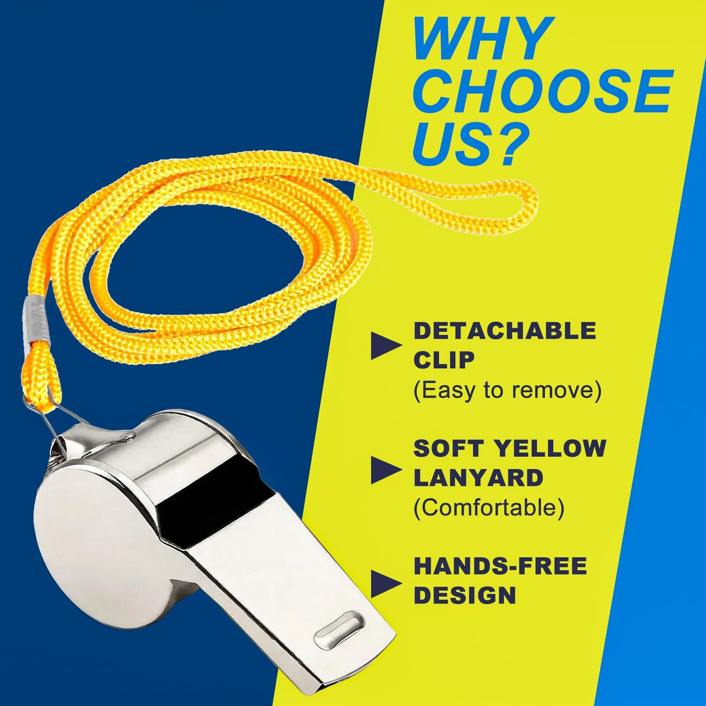OBKOJJ Whistle,48 PCS Sports Whistles with Lanyard, Loud Crisp Sound Whistles for Referee Teacher Emergency Training
