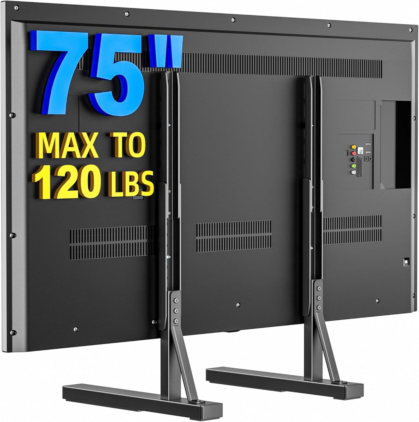EZISE 35-75 Inch 7 120lbs, 800x400mm Universal TV Stand Legs for LCD/LED/OLED TVs, Tabletop TV Mount Base with Height