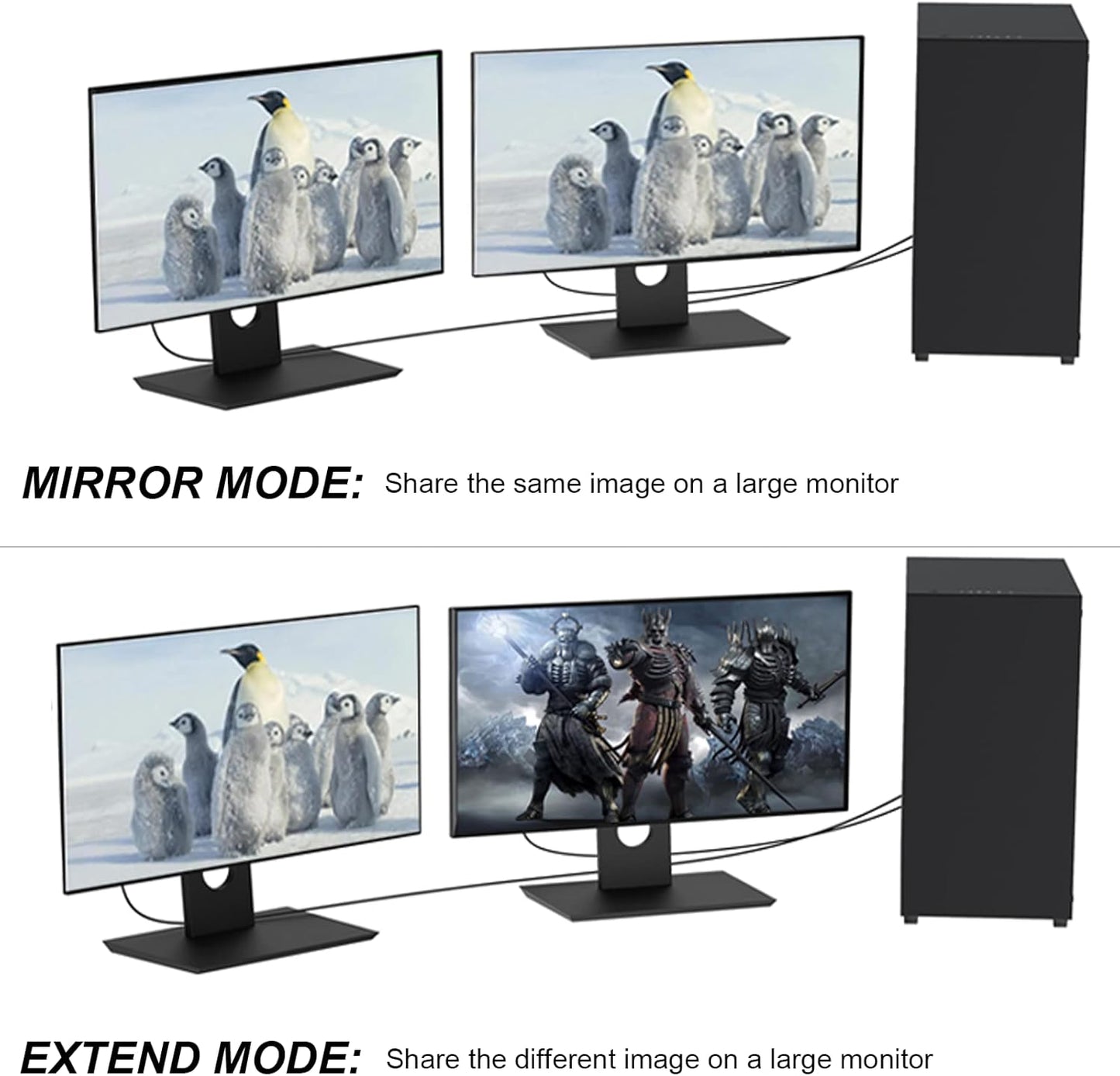 3ft, 2-Pack 4K UHD(4K, 2K, 1080P) Thin DisplayPort to HDMI Cable Display Port DP to HDMI Cable Adapter Male Cord