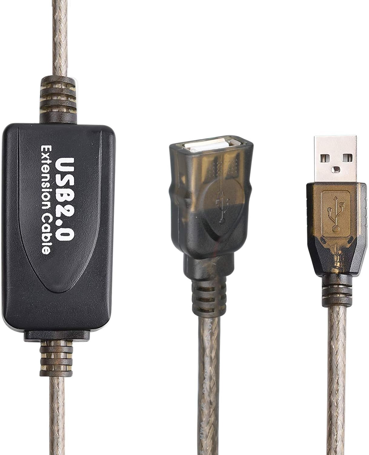 LDKCOK 2.0 50ft, 480 USB Type A Male to A Female Active Repeater Extension Cable High Speed Mbps