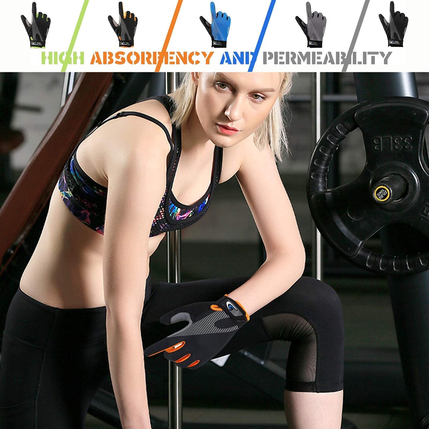 Lorpect Workout Gloves for Men Women, Breathable Weightlifting Glove, Comfortable Gym Gloves for Exercise, Training, Pull ups