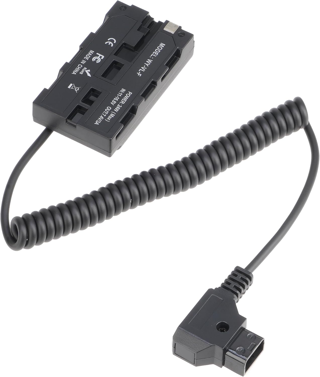 FocusFoto NP-F550 Dummy NP-F970 NP-F570 NP-F750 NP-F770 F960 D-Tap Connector to Full Decoded Battery Adapter Cable