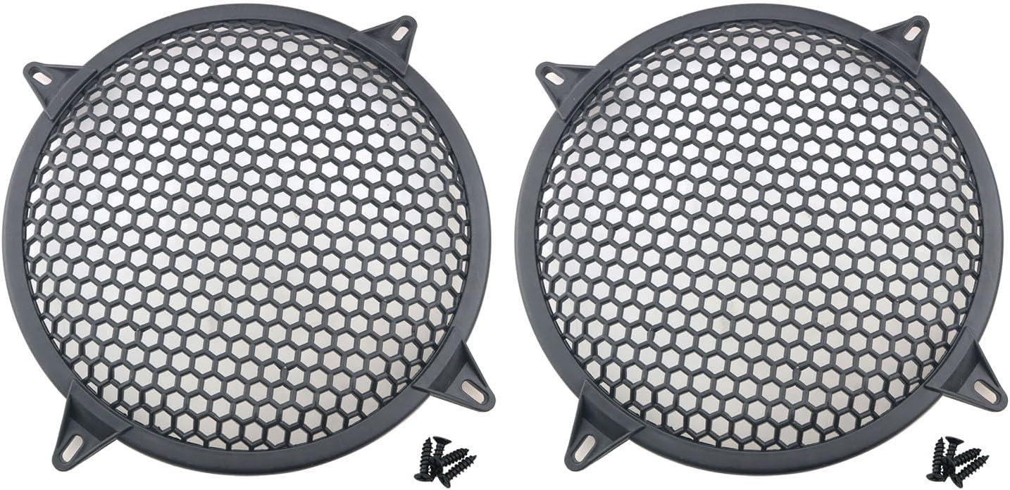 DGBRSM 2pcs 12 Inch Speaker Grille Cover ABS Mesh with Mounting Screws Plastic Mesh Cover Stage Box Exterior Mesh Cover