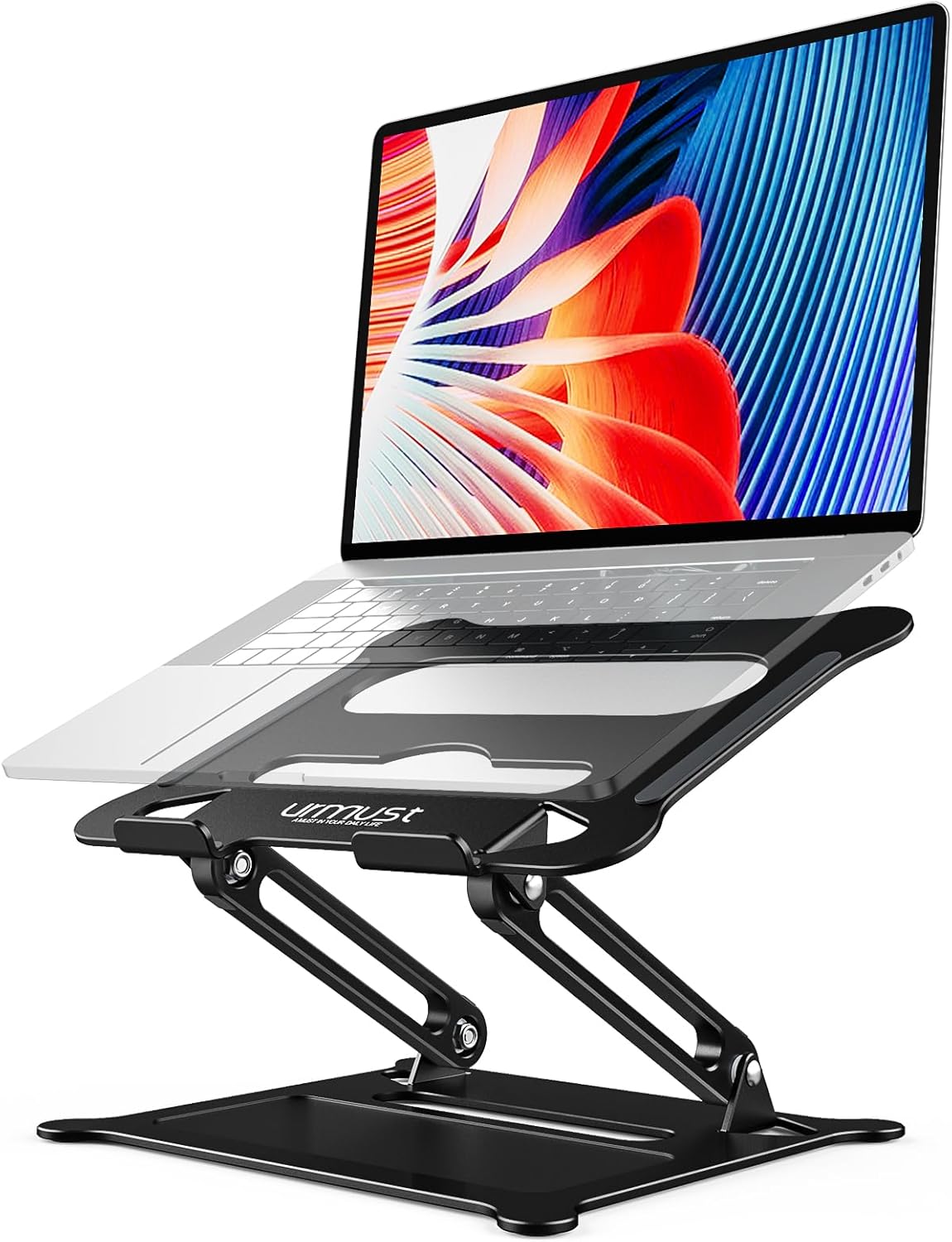 Urmust 10-15.6"(Black) Laptop Notebook Stand Holder Adjustable Laptop Stand Portable Computer Riser Compatible