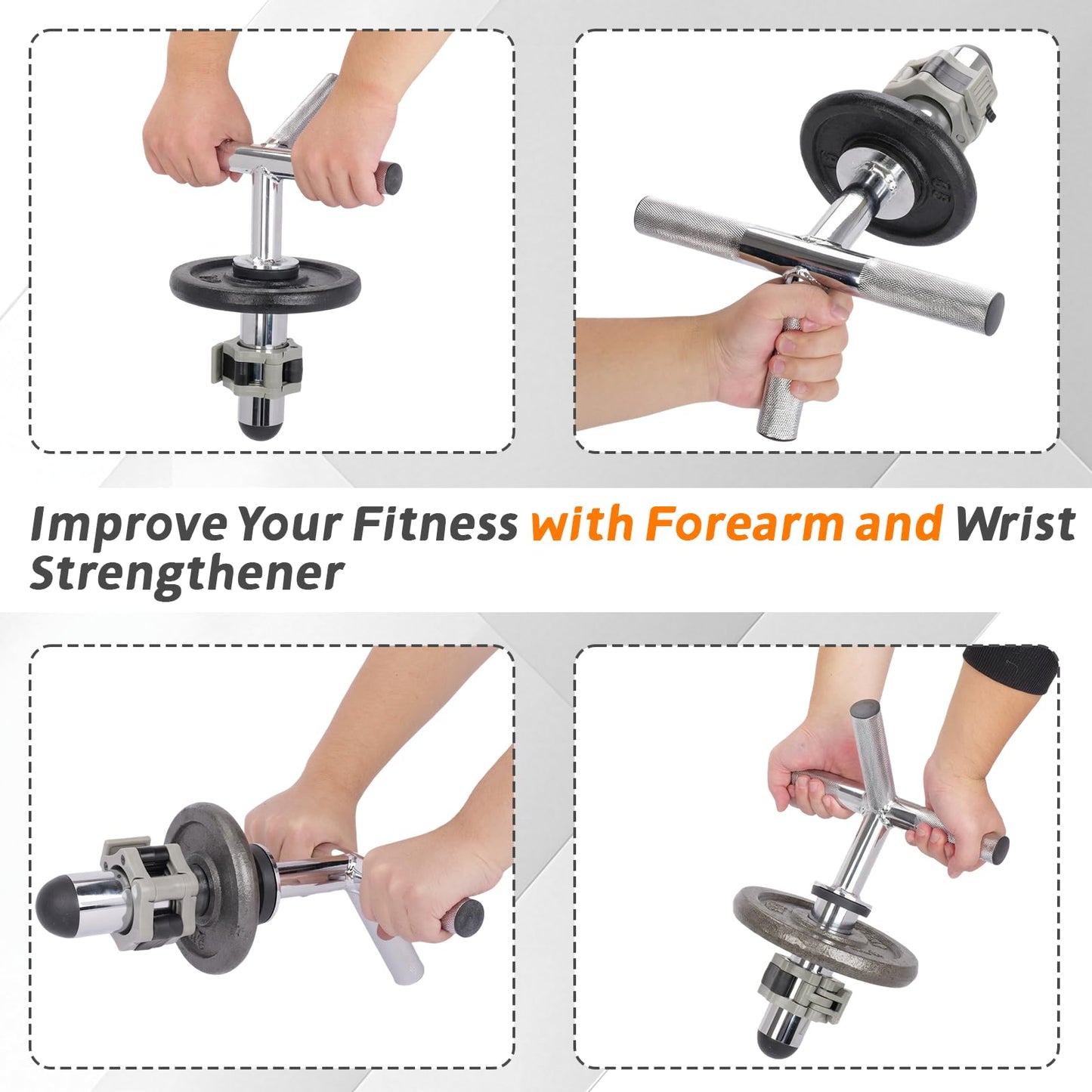 tonchean Strong Arm Forearm and Wrist Strengthener Anti-Slip Grip Trainer Adjustable Grip Trainer Portable Forearm Exerciser for home, Office & Gym Training