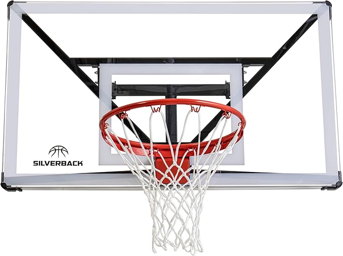 Silverback NXT 54" Wall Mounted Adjustable-Height and Fixed Basketball Hoop with QuickPlay Design