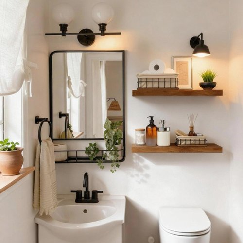 IAE Walnut Floating Wall Shelves 16 inch, Bathroom Shelves Wall Mounted,Invisible Shelf Floating Kitchen Shelves,Wooden Wall Shelving with Brackets for Living Room Wall Mounted,Easy Install,Set of 2