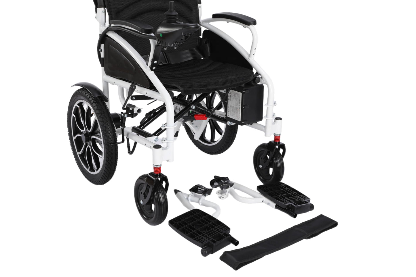 Rubicon DX01 All-Terrain Foldable Electric Wheelchair - 500W Motor, 12 mi Range, 300 lbs Capacity. Durable, Powerful. Silla de Ruedas Electrica para Adultos, Supports up to 300 lbs. (Model3)