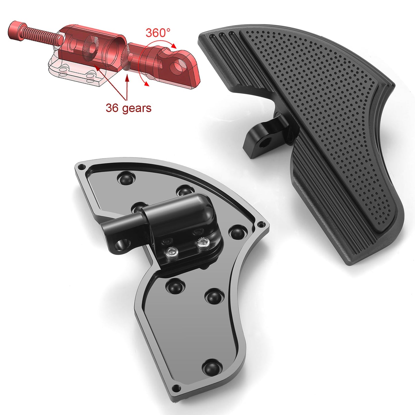 For Harley Passenger Defiance floorboards Black CNC Male Mount Foot Pegs Touring FLHX PEG Dyna Sportster XL Footrest Motorcycle