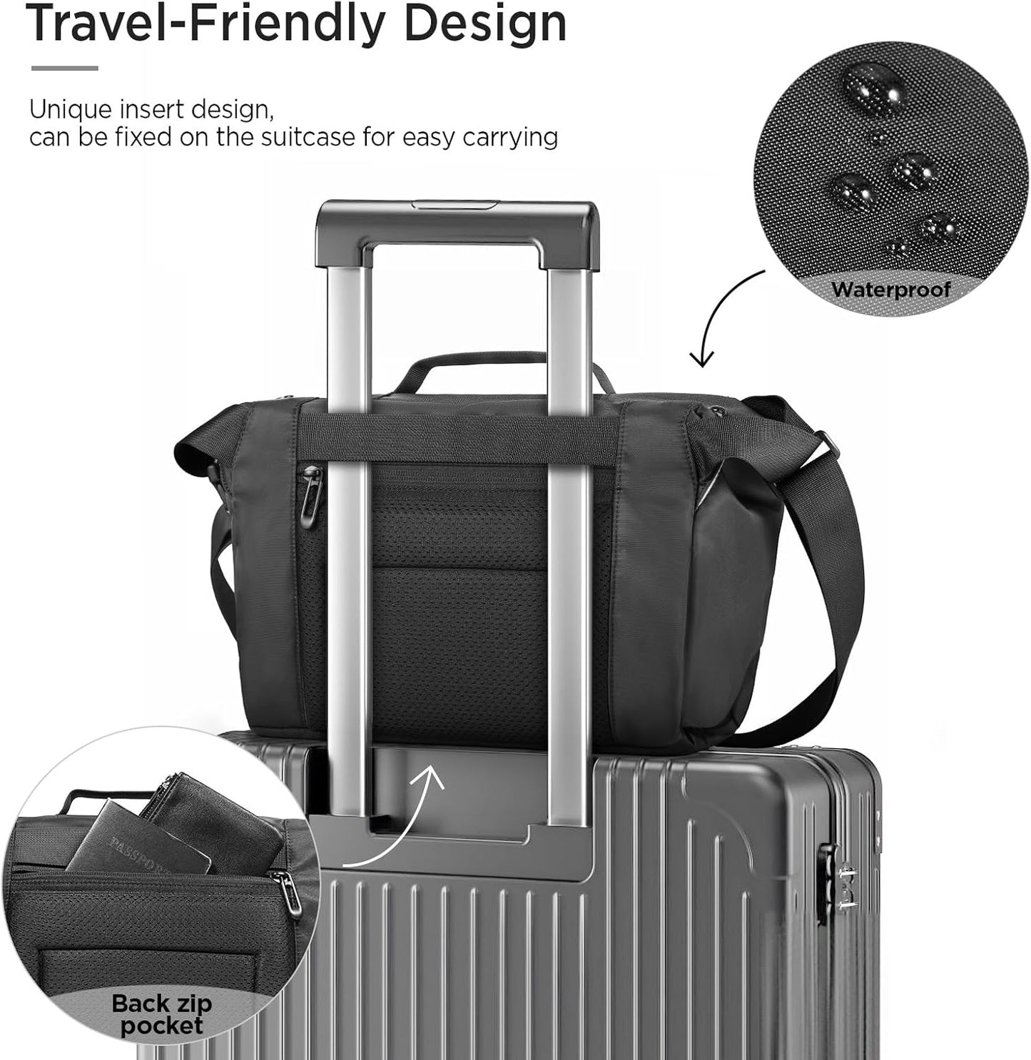 TAAOKA Camera Sling Bag, Waterproof Camera Case with Tripod Holder, DSLR/SLR/Mirrorless Cameras Shoulder Bag, Crossbody