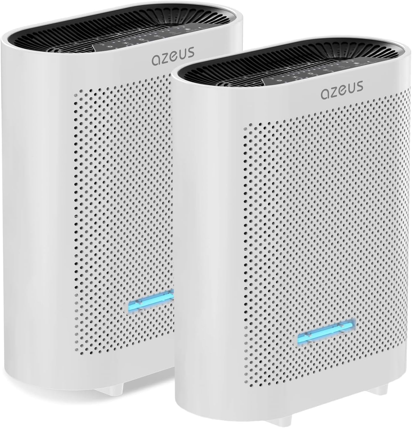 AZEUS 2-Pack Large Room Air Purifier with Multi-Layer Filtration, High CADR Performance, Quiet Operation, Modern Design for Home & Office Use