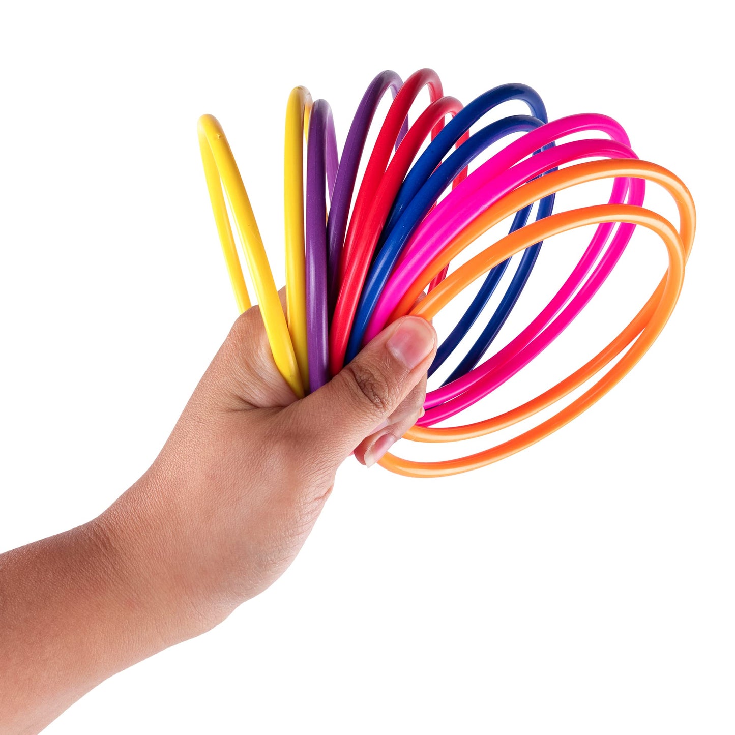 Super Z Outlet Colorful Plastic Ring Toss Outdoor Activity Games for Sports Practice Speed Agility Training (12 Pack)