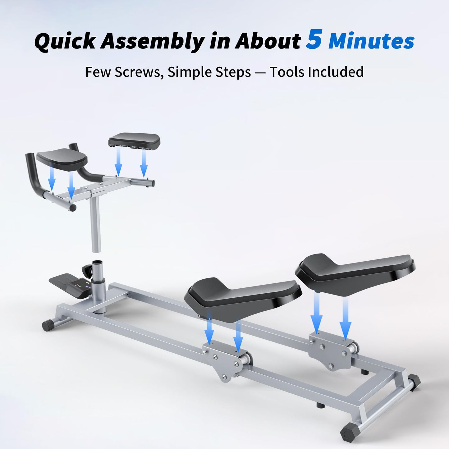 seanleecore Crawl & Spine Twist and Stretch Trainer – Full Body Low-Impact Cardio Machine with Adjustable Hand Grips, Knee Support & Steel Frame | Home Gym Equipment (LCD Monitor Crawling Machine)