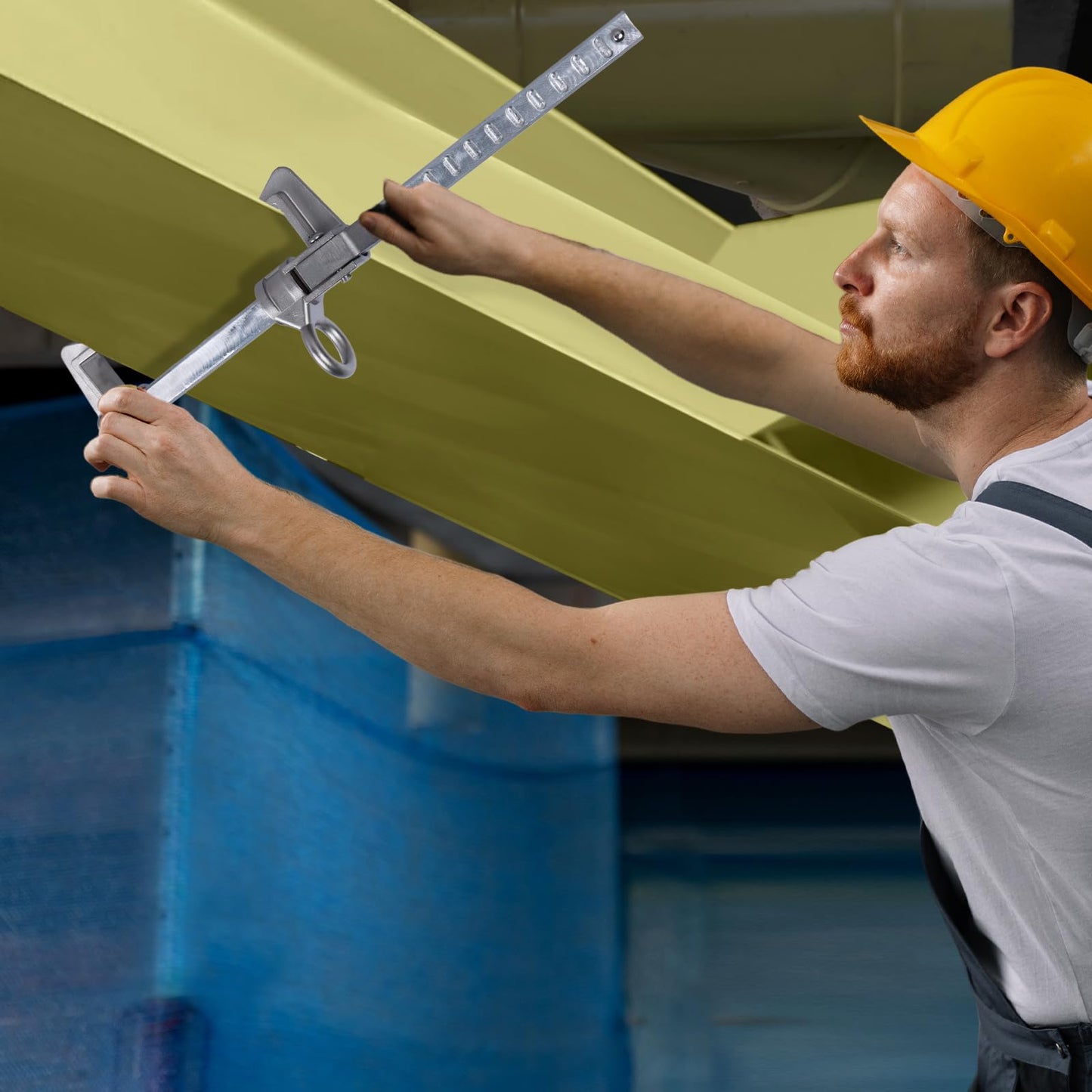 TATARLAILE Beamer Fall Protection, Sliding I-Beam Clamp for 2" - 13", Aluminum material Makes the Beam Clamps Extremely lightweight | ANSI & OSHA Compliant