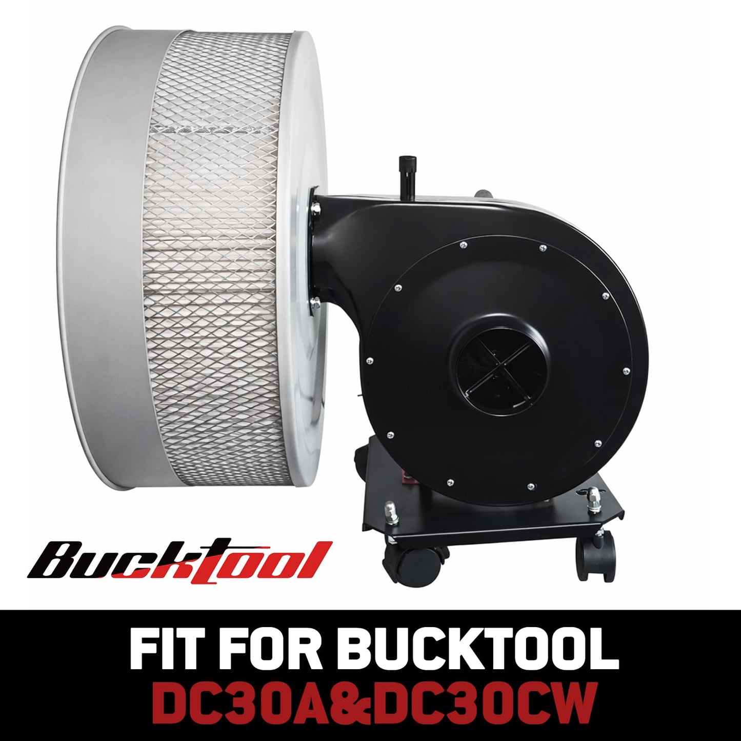 BUCKTOOL 2-Micron Dust Filter, Canister Filter Kit for Dust Collectors DC30CW & DC30A