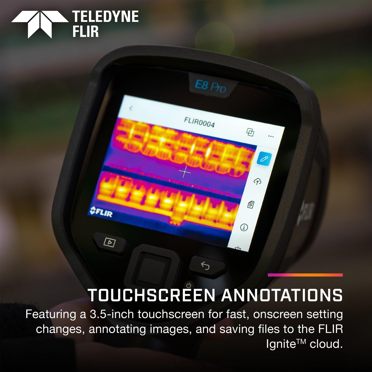 FLIR E8 Pro - Commercial Thermal Imaging Camera with Wifi, High Resolution Infrared Camera with FLIR Ignite Cloud
