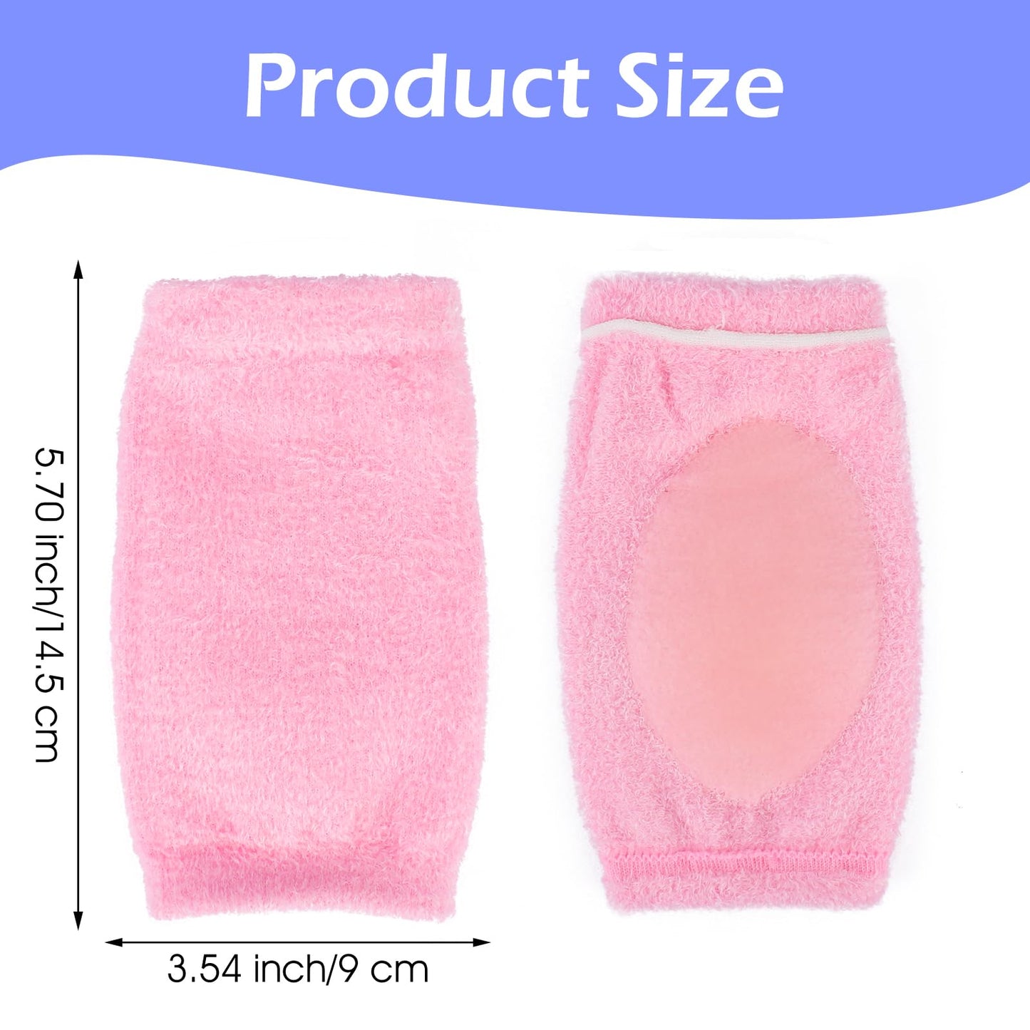 YBEATY 2 Pairs Elbow Moisturizing Sleeve Elbow Soft Gel Cover Heel Socks Breathable Brace Protection for Women SPA Moisturizing Dry Cracked Skin Care Calloused