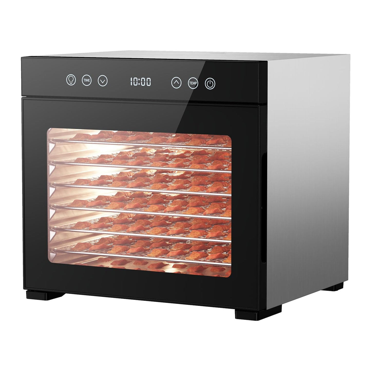 Food Dehydrator 8 Trays 650W, Stainless Steel Food Dryer with Adjustable Timer & Temperature (95-167°F)