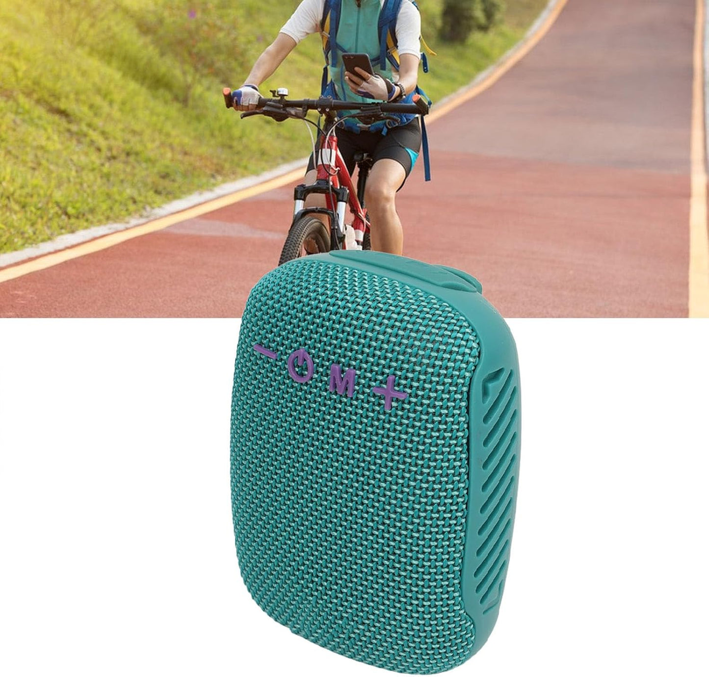 Sanpyl Blue Bluetooth Speaker for Biking - Outdoor Speaker with Serial Connection for Enhanced Sound