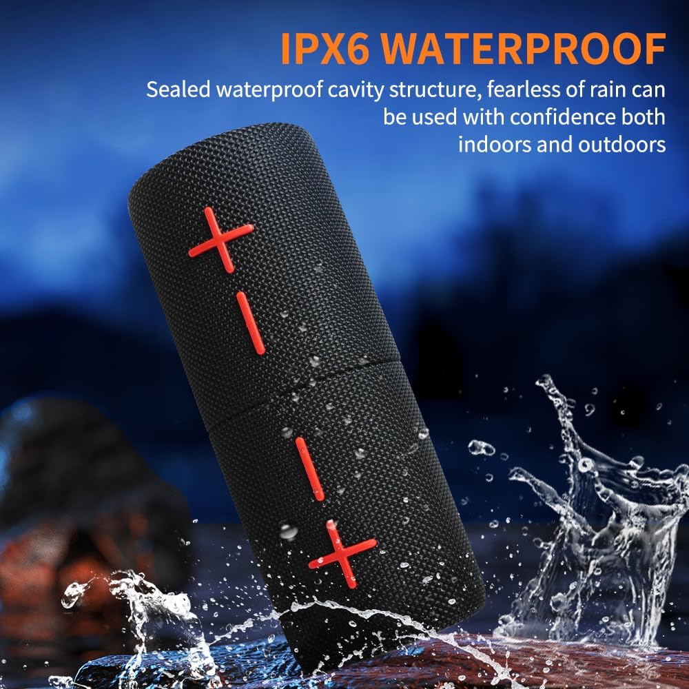 CYBORIS 2 1 IPX6 20W V5.3, 24H in Magnetic Dual Splittable Bluetooth Speaker, Waterproof Split Portable Wireless