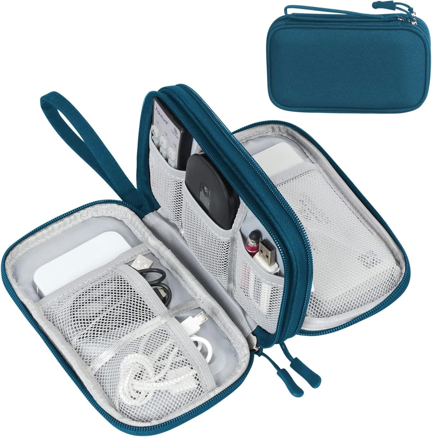 FYY Electronic Organizer, Travel Cable Organizer Bag Pouch Electronic Accessories Carry Case Portable Waterproof Double