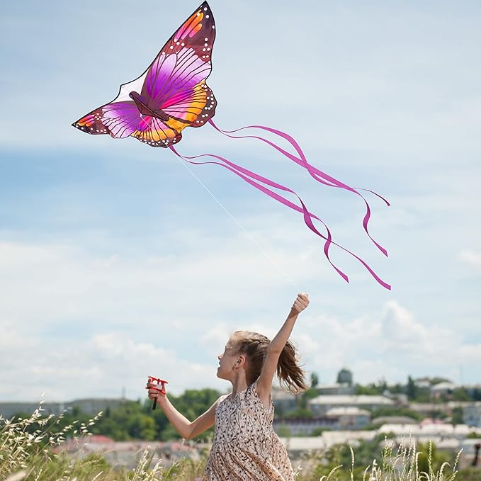 Large Kites for Adults Kites for Kids Ages 4-8， 8-12 Beach Park Outdoor Game Activities, Gifts for Easter and Festival