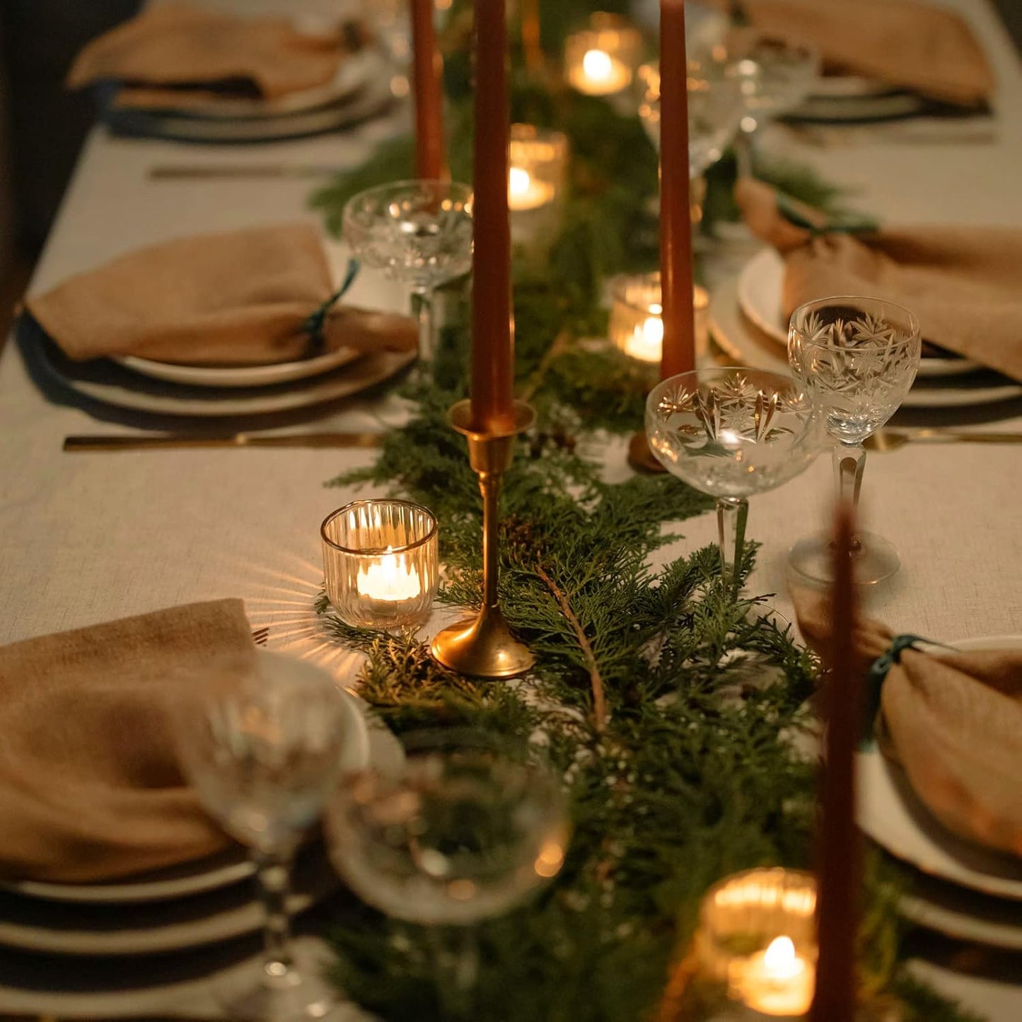 VOHO Clear Tealight Candle Holders - Set of 12 Glass Holders for Weddings & Home Decor | 2'' x 1.4''