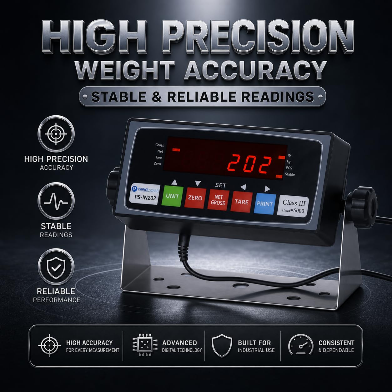 BizAutom Industrial Floor Scales, 48"x48" 10000lbx1lb Accurate Pallet Scale with Smart Digital Indicator, Heavy-Duty Weighing Scale for Warehouse Shipping and Industrial Use, (4'x4')