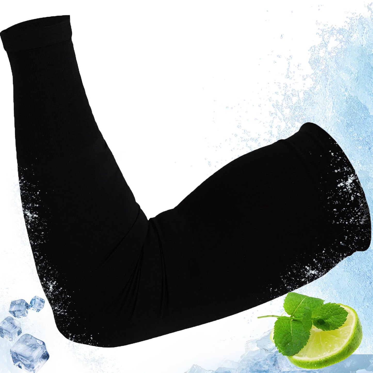 AZOI Arm Sleeves for Men Women – Cooling UV Sun Protection UPF 50+ Compression Sports Sleeves for Outdoor, Tattoo Cover Up (1 Pair)